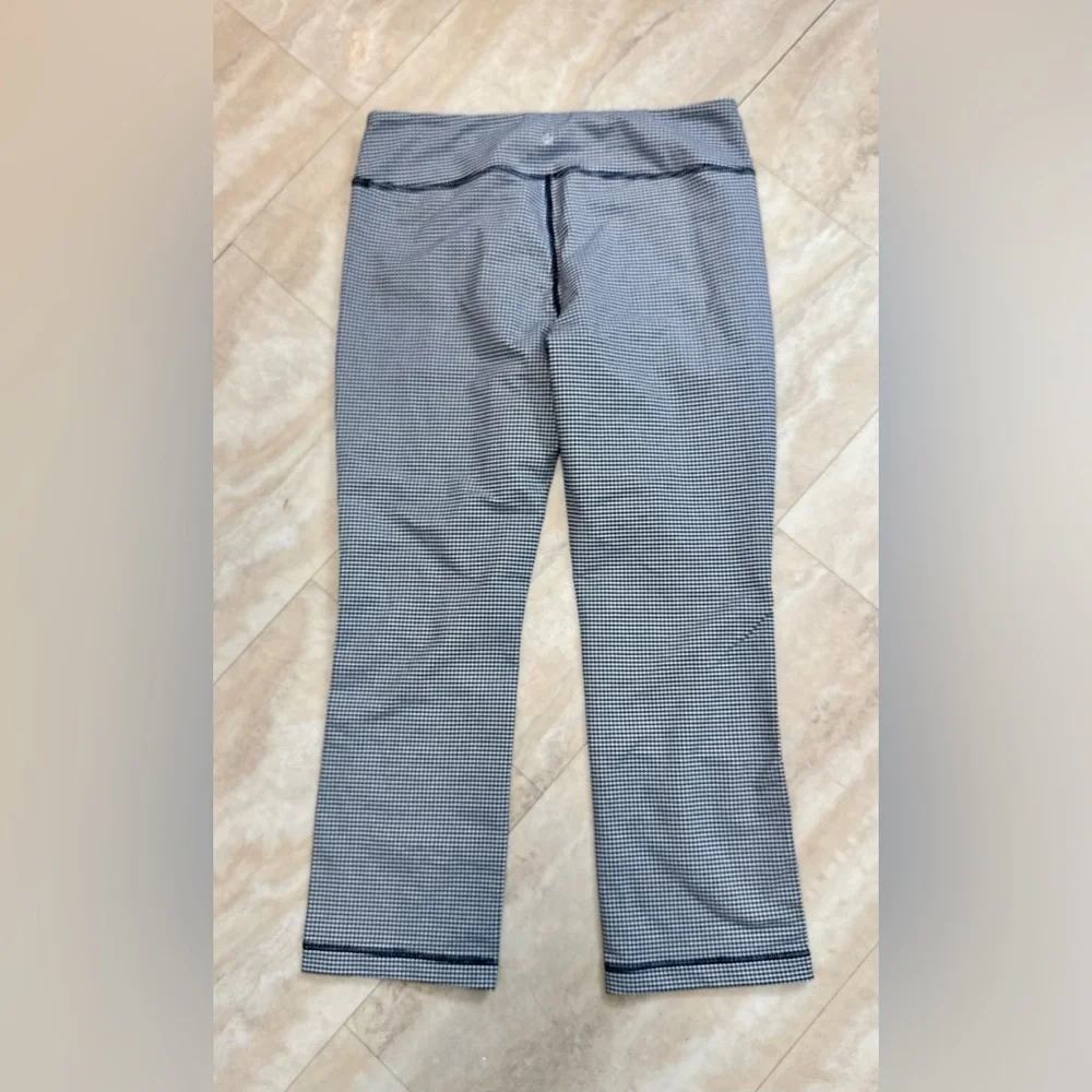 NWOT LULULEMON Coast to Class Gingham Inkwell cropped pants, 25” (US 10) - Picture 2 of 7
